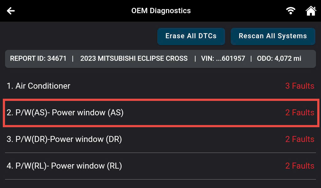 Checking DTCs